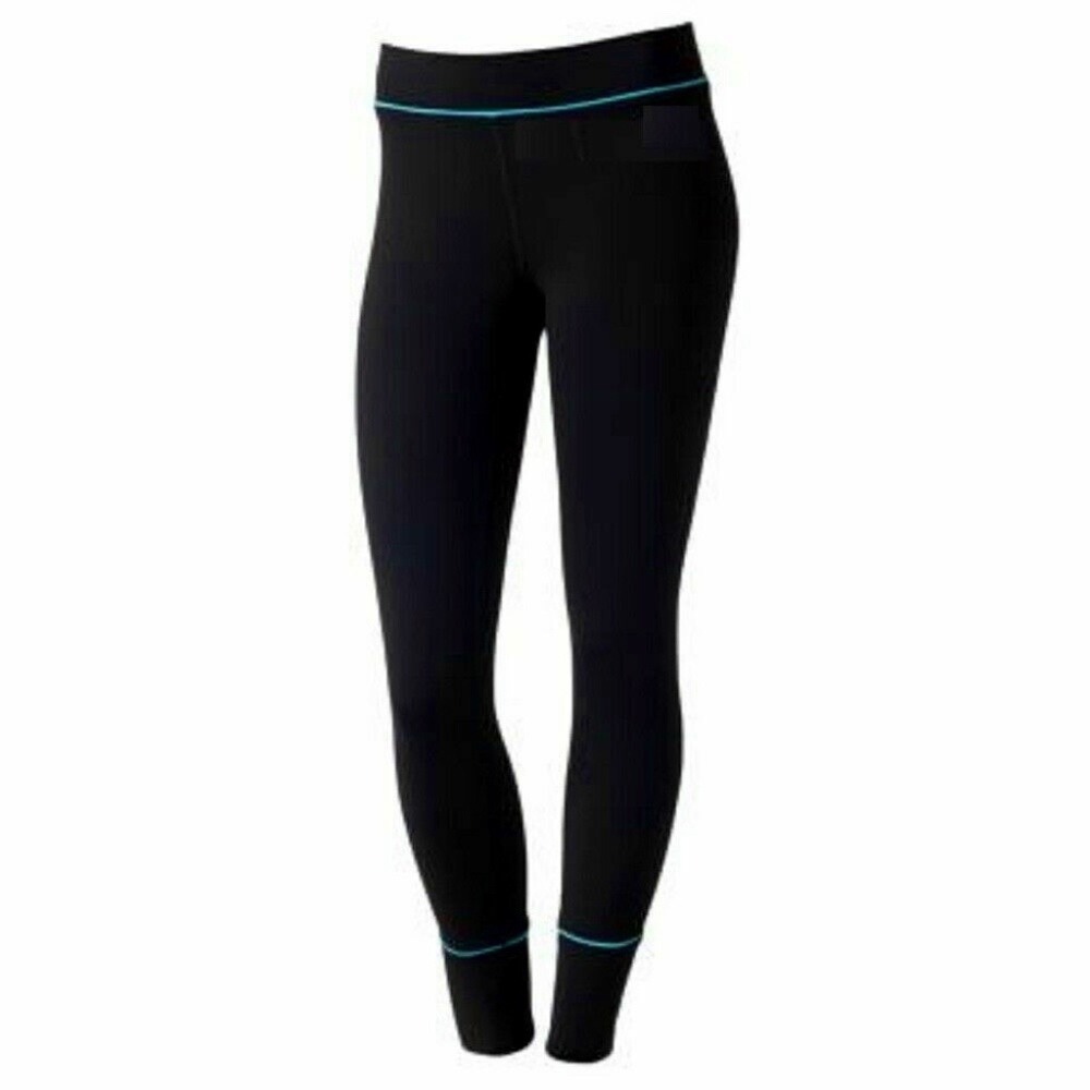 Women's Jockey Black Sporty Leggings W/Moisture Control Stay Cool & Dry !!  S